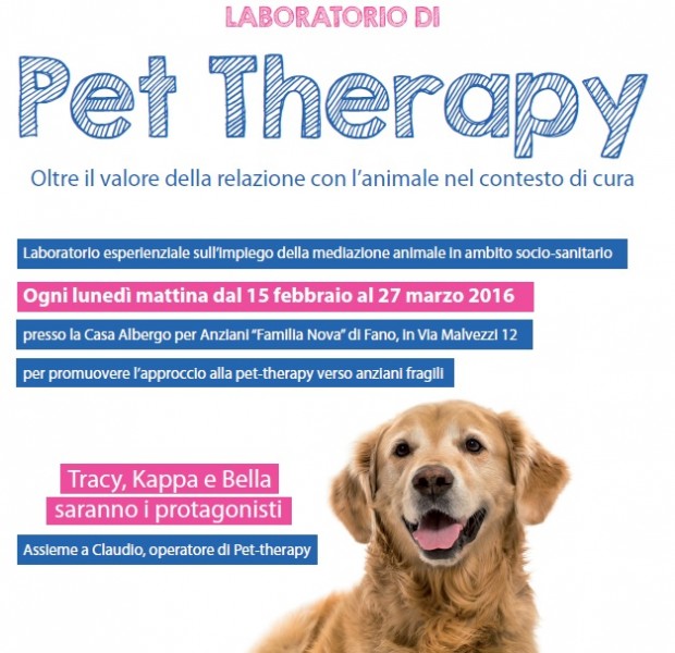 Laboratorio di pet-therapy per gli anziani ospiti di Familia Nova